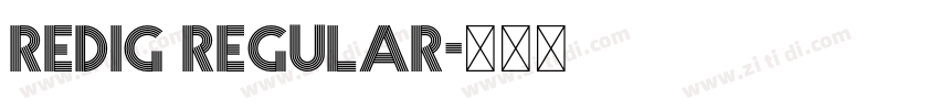 Redig Regular字体转换